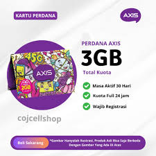 kartu paket axis 3 gb